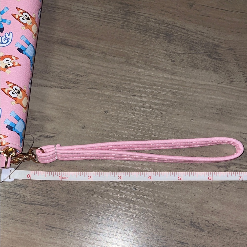 Bluey Pink Character Wallet with Wrist Strap - Picture 6 of 6